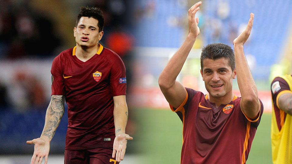 Juan Iturbe (kiri) dan Iago Falque dua pemain AS Roma yang didatangkan Torino. - INDOSPORT